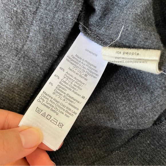 Madewell Ribbed Sleeveless Tank Dark Gray (XSmall) - Picture 9 of 11